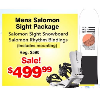 Salomon sight snowboard outlet package