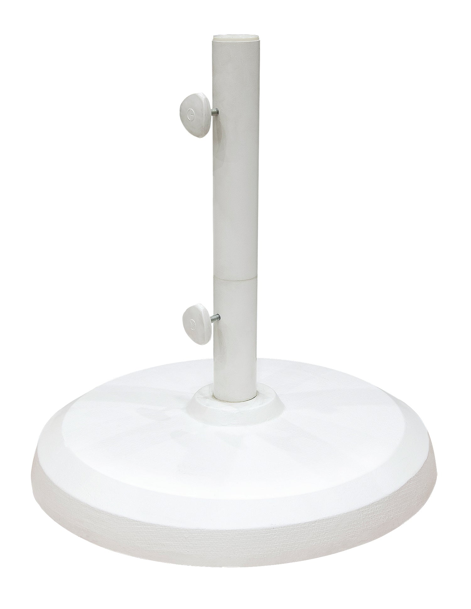 garden treasures patio umbrella base Treasure Garden Cast Aluminum Garden Umbrella Base White
