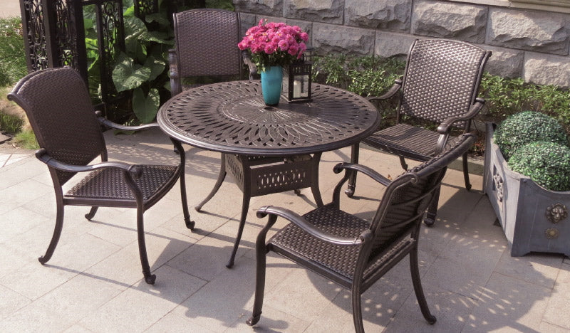 Cape Cod Wicker Aluminum Woven Dining (Rectangle, Square or Egg