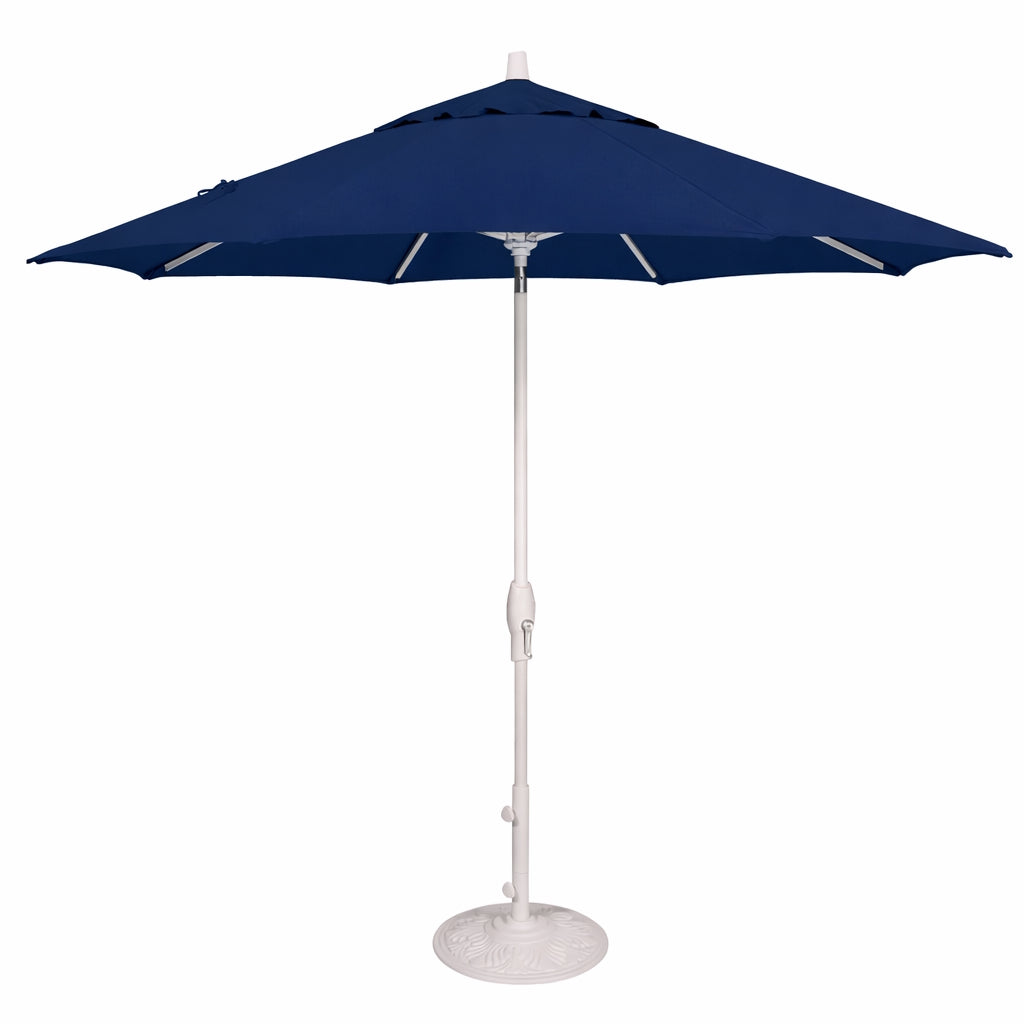 Treasure Garden 11ft. White Pole Auto Tilt Umbrella