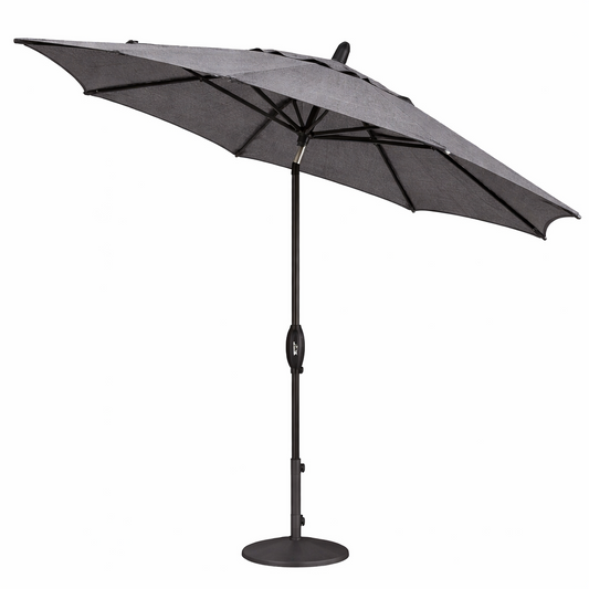Treasure Garden 9ft. Black Pole Auto Tilt Umbrella
