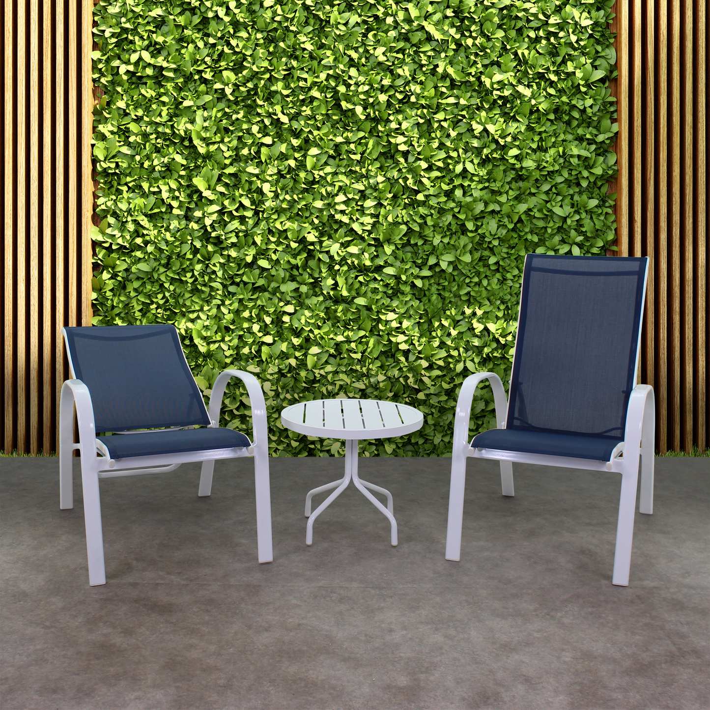 POOLSIDE ALUMINUM SLING SEATING
