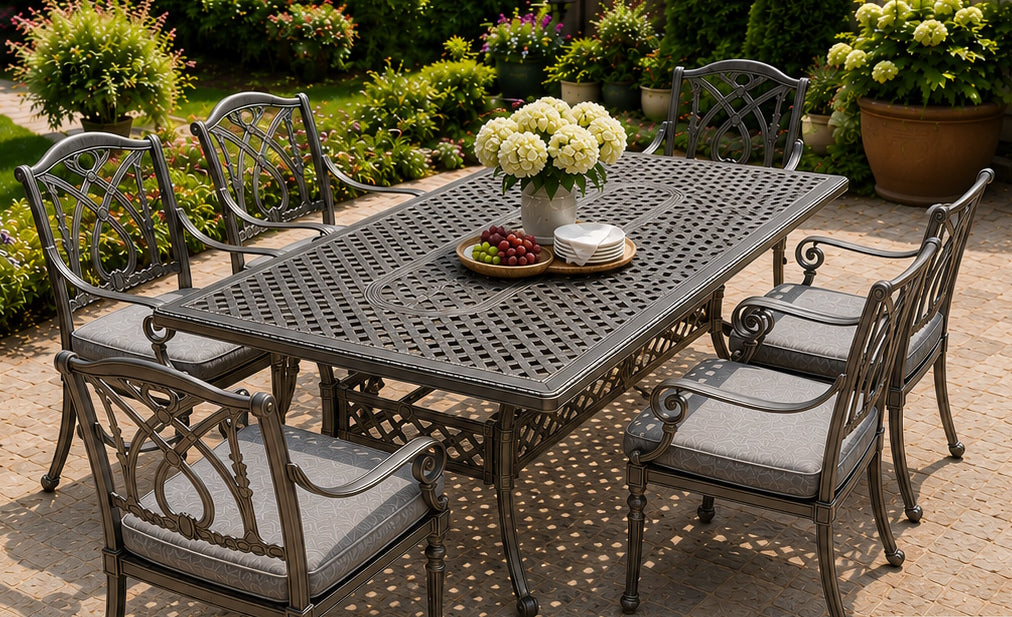 Bel Air Cast Aluminum Sling Dining Set
