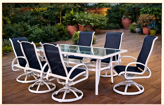 CAPRI 7pc SLING DINING SET
