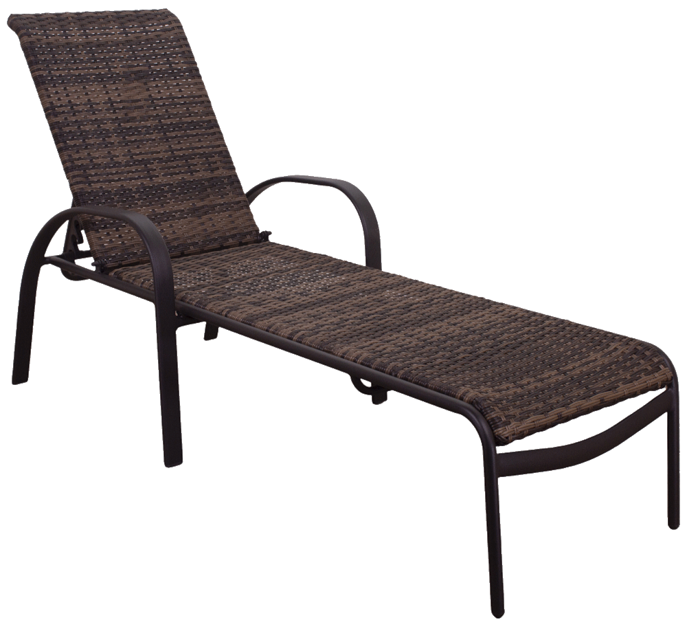 POOLSIDE JAVA BROWN FRAME WITH MIXED BROWN WICKER DINING SET