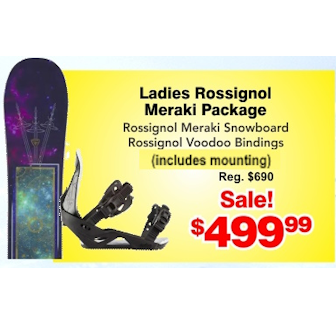 Rossignol Meraki Ladies Snowboard Package