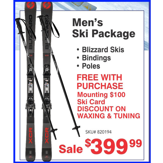 Mens XCR Ski Package