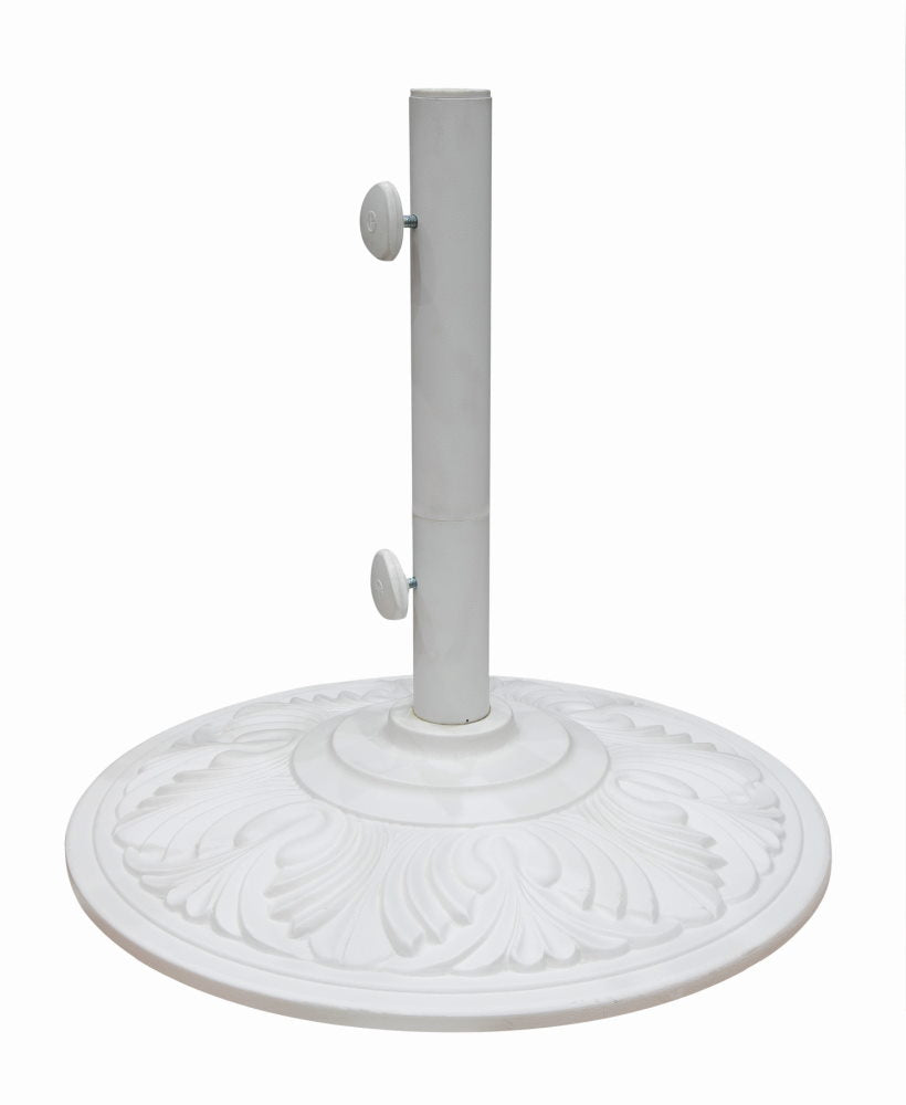 Treasure Garden Cast Aluminum Garden Umbrella Base White
