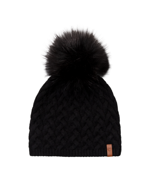 OBERMEYER LADIES NYC FAUX FUR POM BEANIE