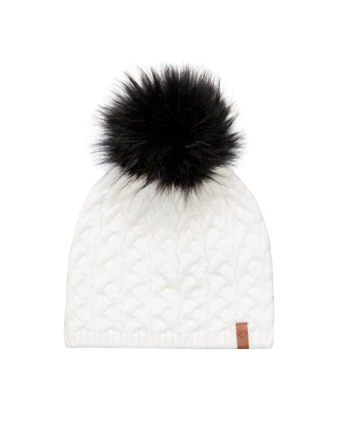 OBERMEYER LADIES NYC FAUX FUR POM BEANIE