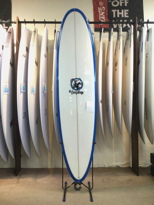 Sunshine 7'4 Funboard Surfboard, Blue